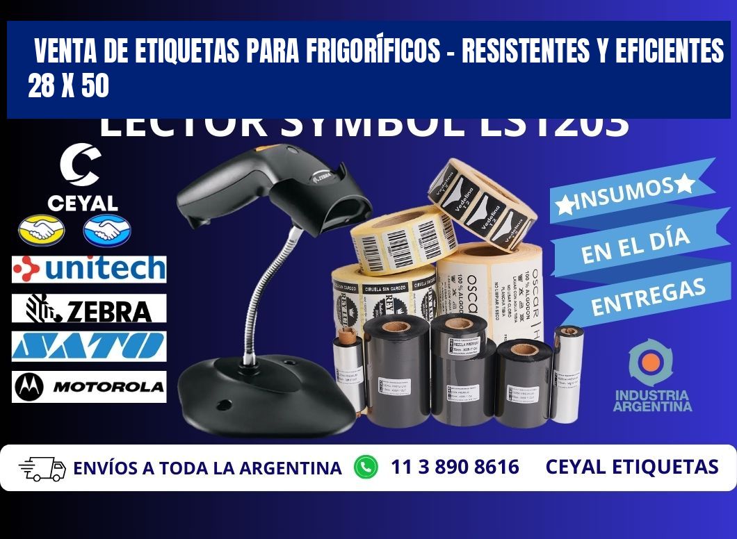 VENTA DE ETIQUETAS PARA FRIGORÍFICOS – RESISTENTES Y EFICIENTES 28 x 50