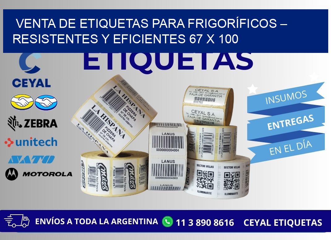 VENTA DE ETIQUETAS PARA FRIGORÍFICOS – RESISTENTES Y EFICIENTES 67 x 100