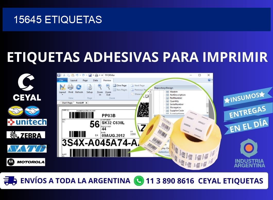 15645 ETIQUETAS