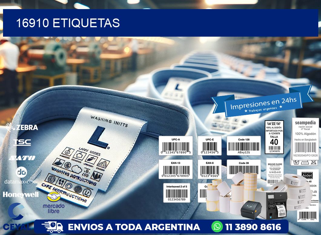 16910 ETIQUETAS