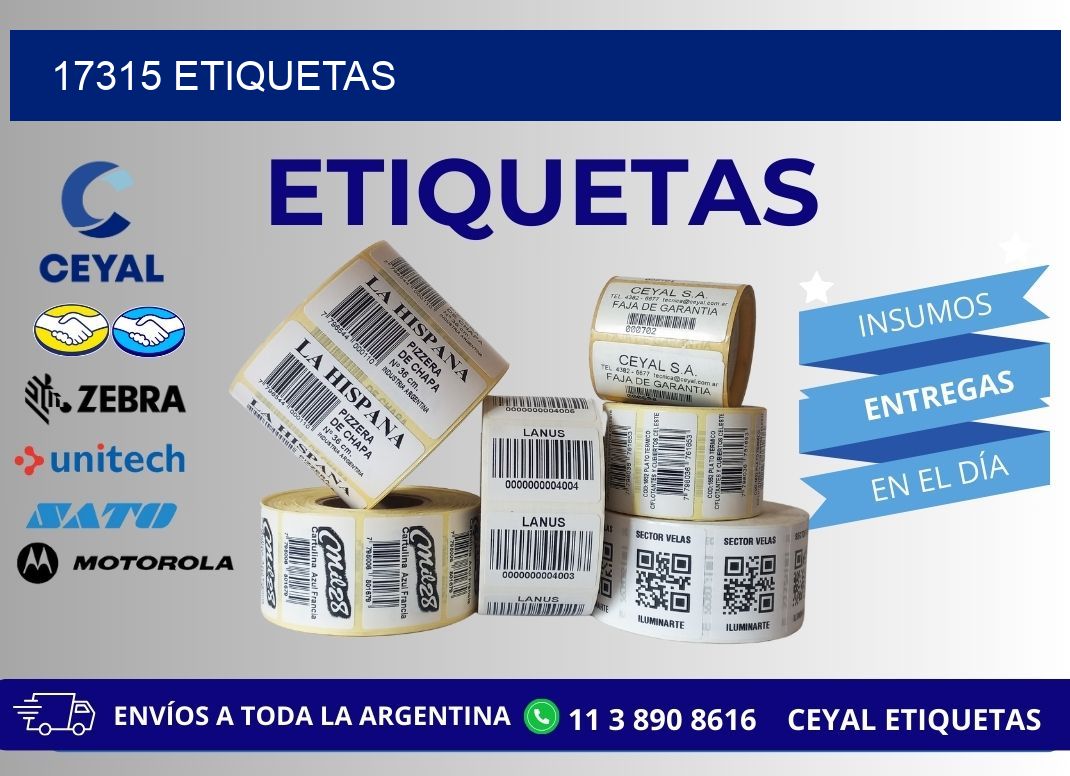 17315 ETIQUETAS