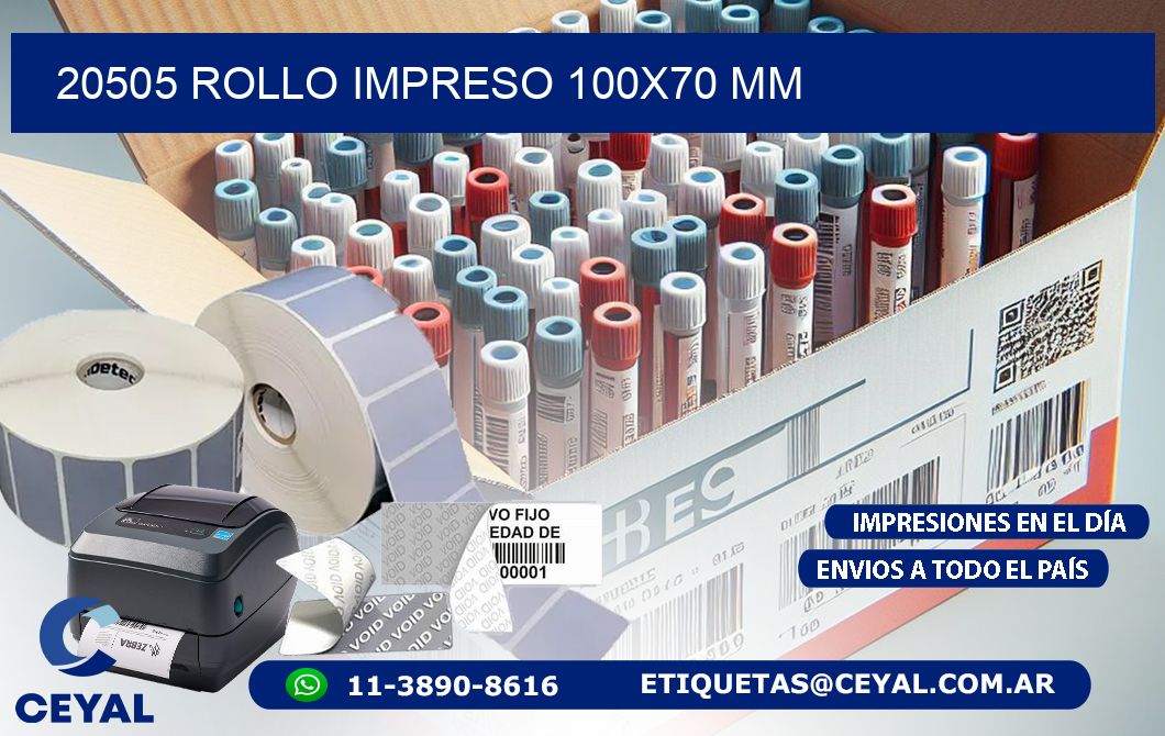 20505 ROLLO IMPRESO 100x70 mm