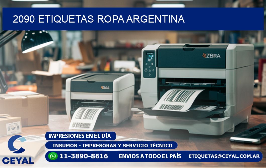 2090 ETIQUETAS ROPA ARGENTINA