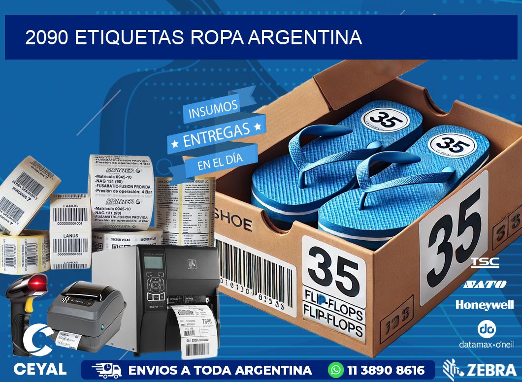 2090 ETIQUETAS ROPA ARGENTINA
