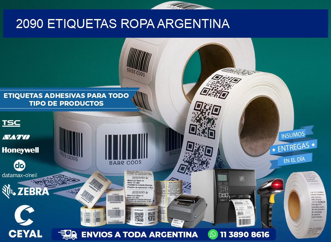 2090 ETIQUETAS ROPA ARGENTINA