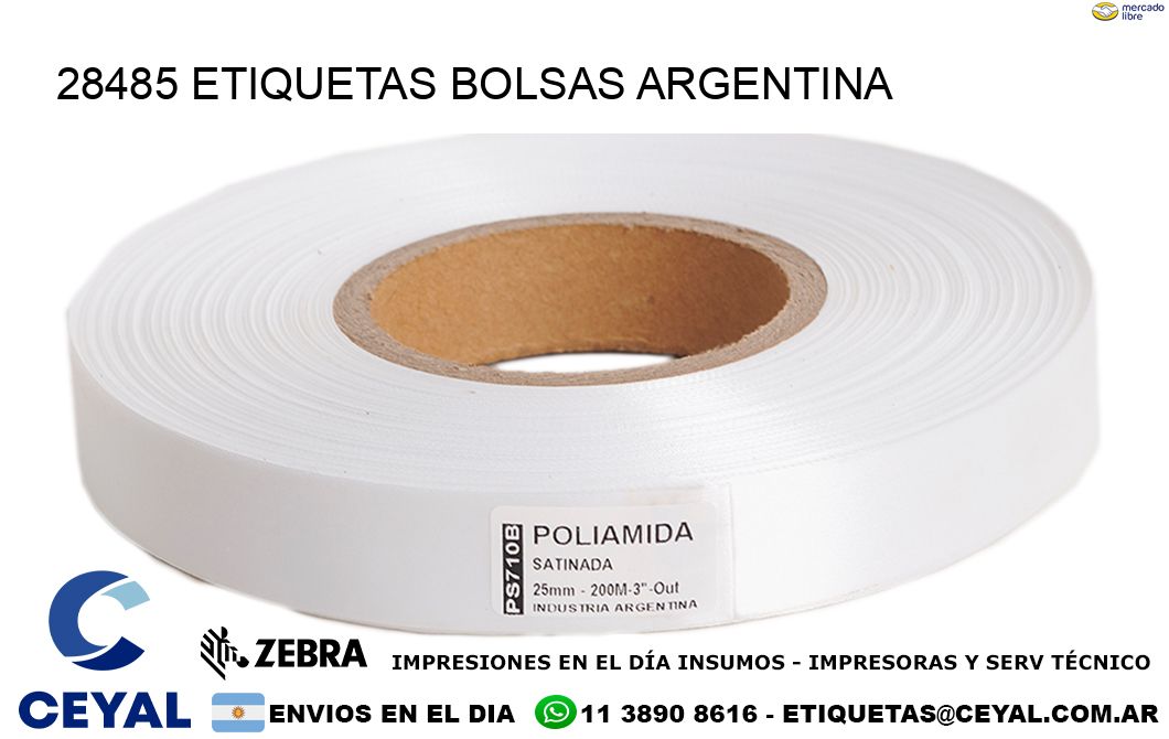 28485 ETIQUETAS BOLSAS ARGENTINA