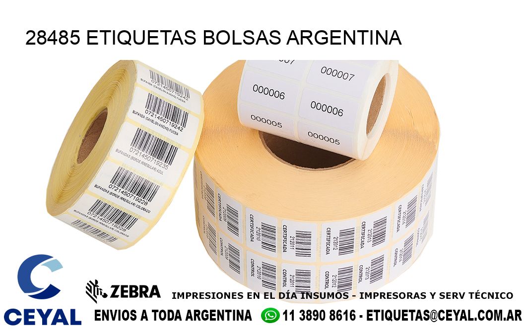 28485 ETIQUETAS BOLSAS ARGENTINA