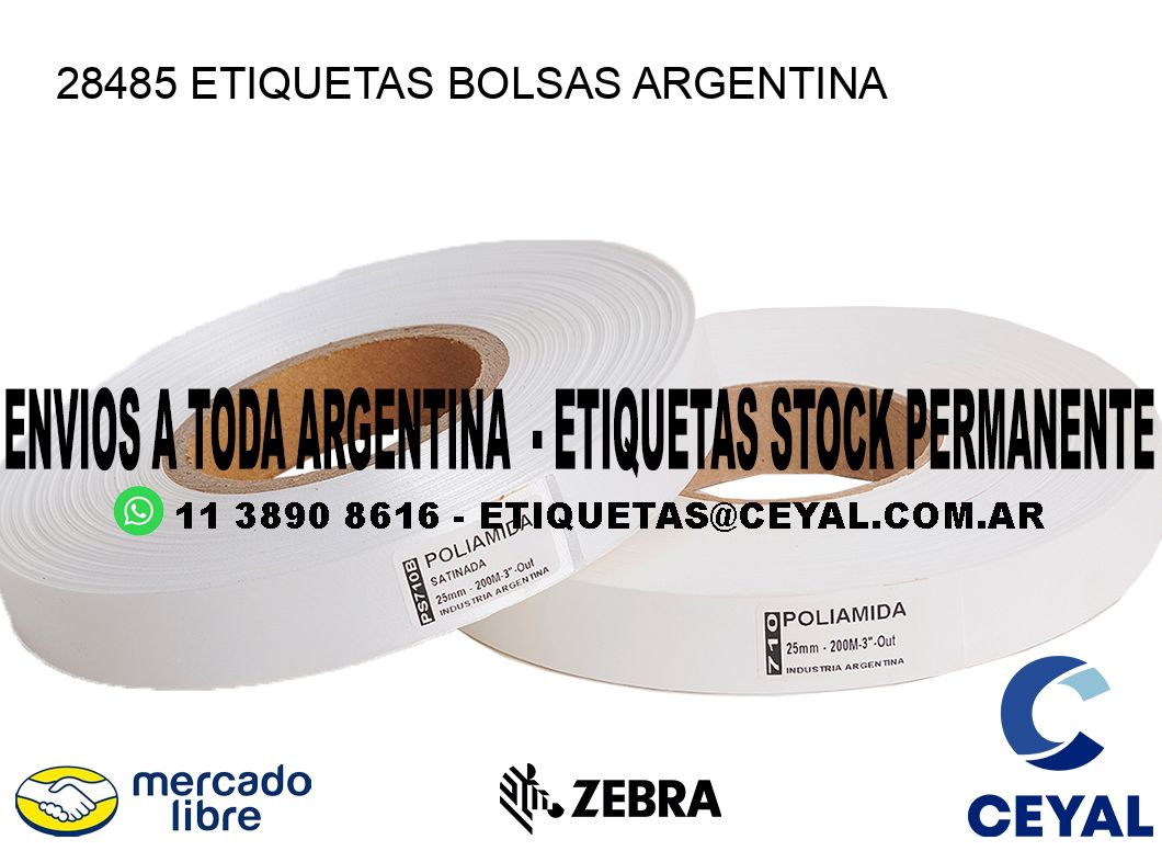 28485 ETIQUETAS BOLSAS ARGENTINA
