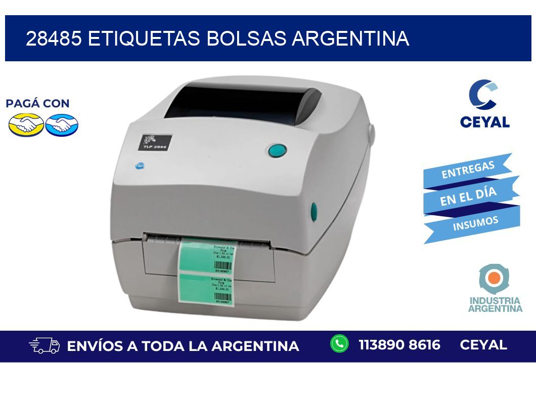 28485 ETIQUETAS BOLSAS ARGENTINA