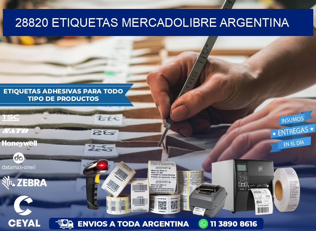 28820 ETIQUETAS MERCADOLIBRE ARGENTINA