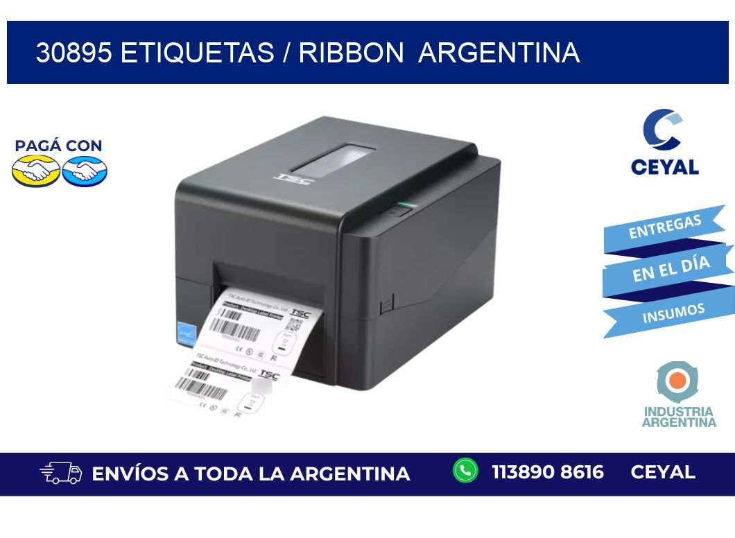 30895 ETIQUETAS / RIBBON  ARGENTINA