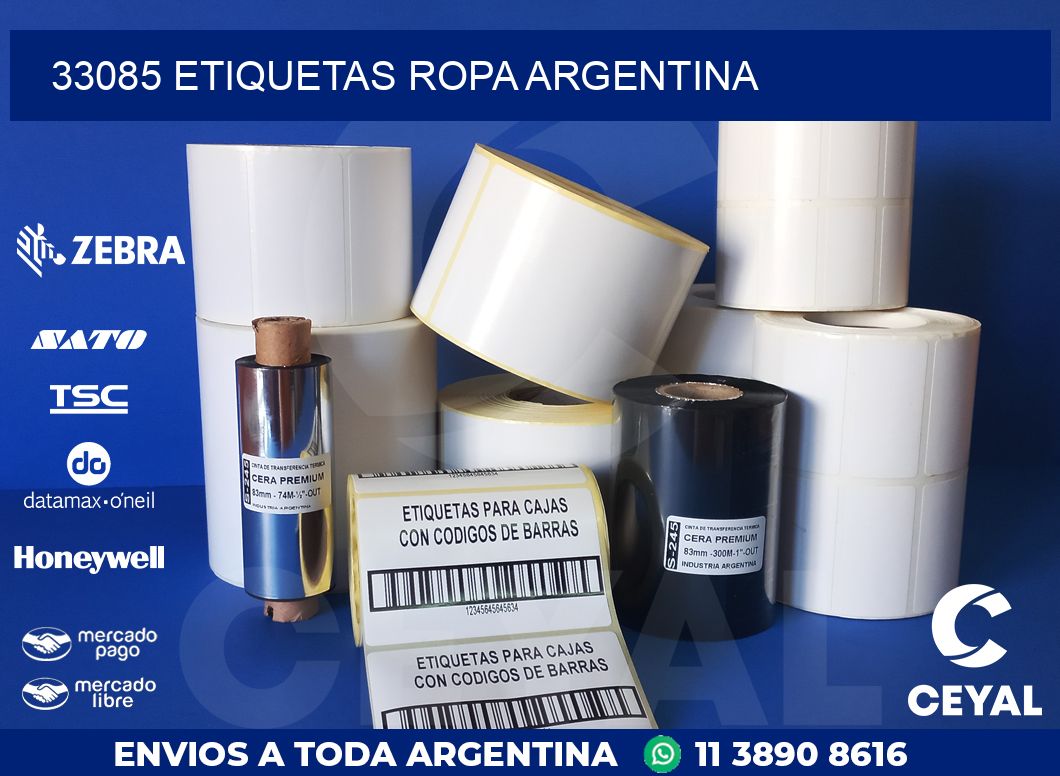 33085 ETIQUETAS ROPA ARGENTINA