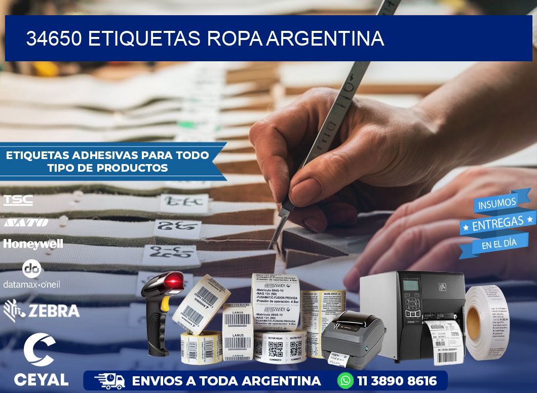 34650 ETIQUETAS ROPA ARGENTINA