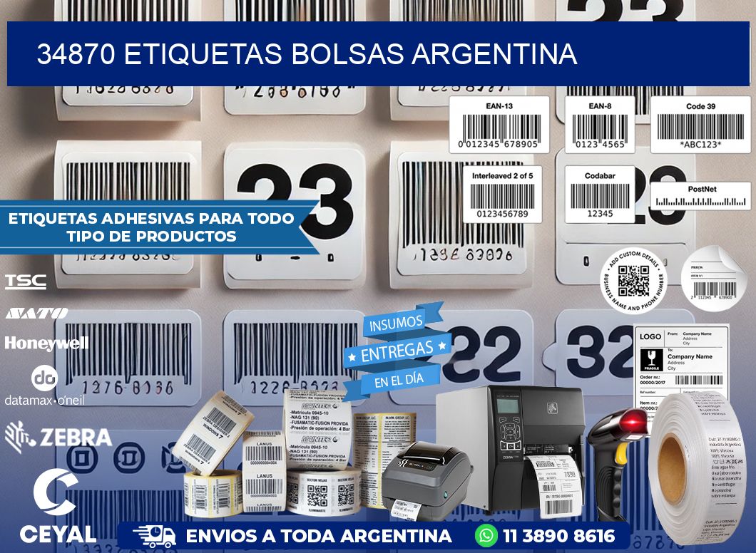 34870 ETIQUETAS BOLSAS ARGENTINA