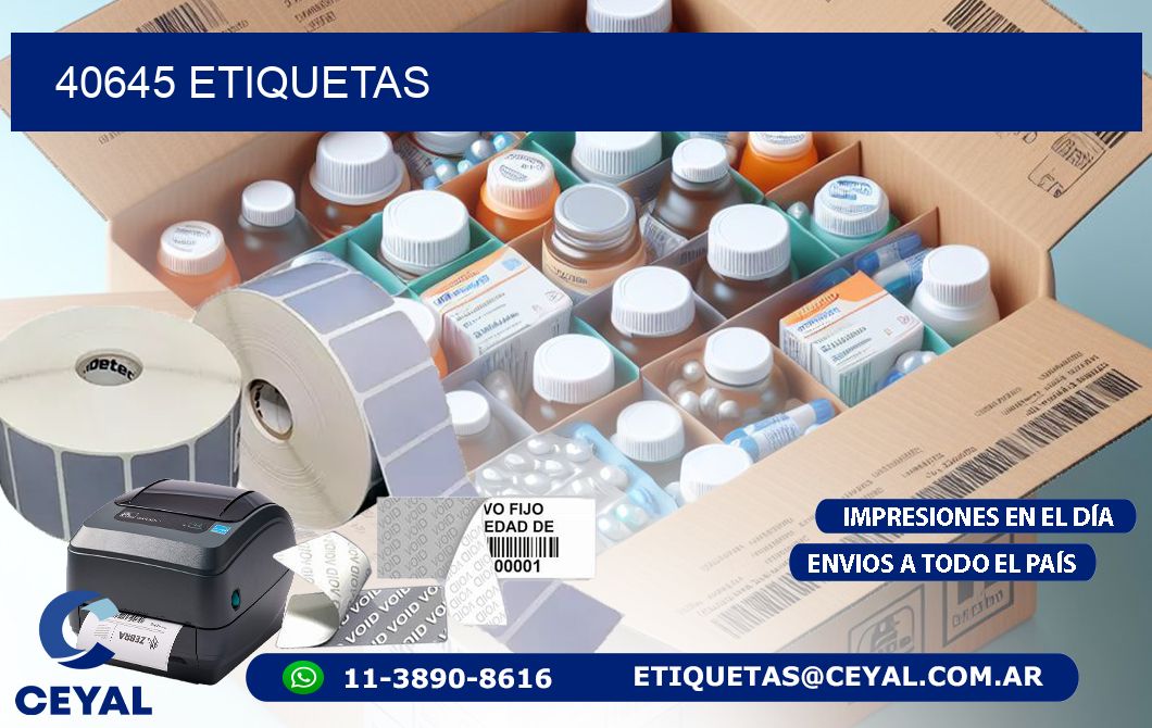 40645 ETIQUETAS