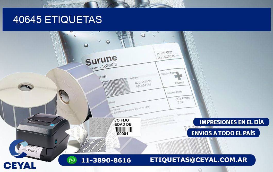 40645 ETIQUETAS