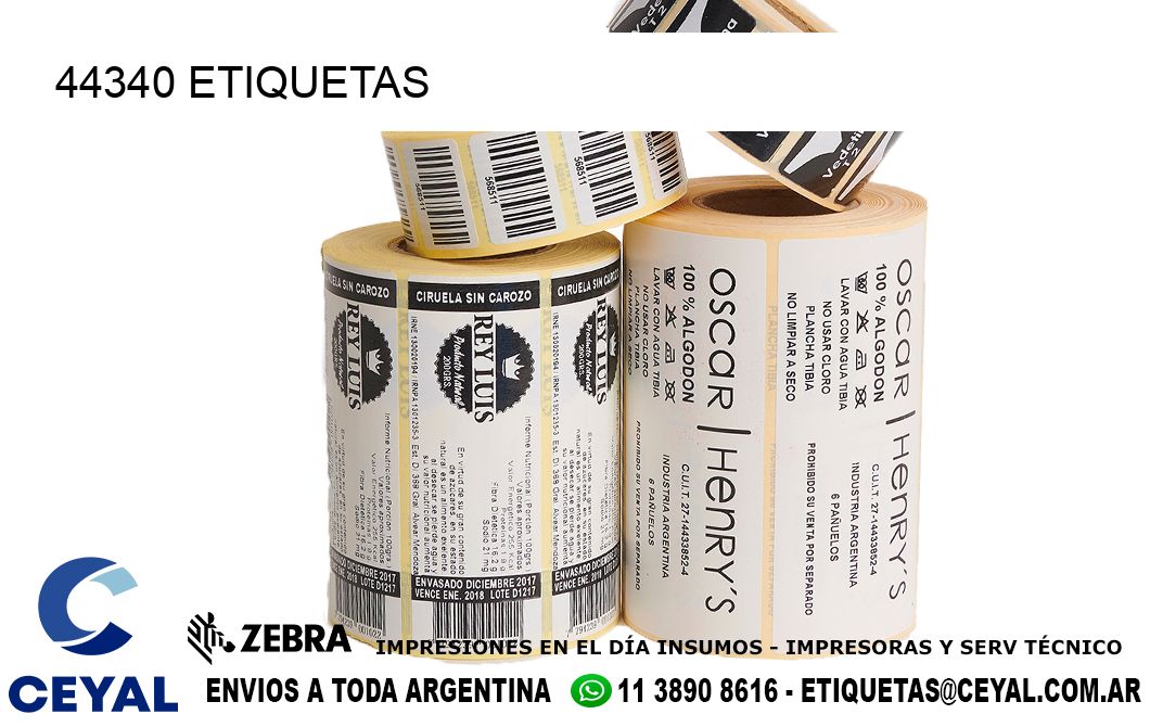 44340 ETIQUETAS