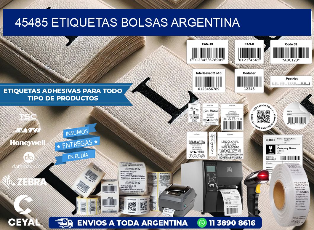 45485 ETIQUETAS BOLSAS ARGENTINA