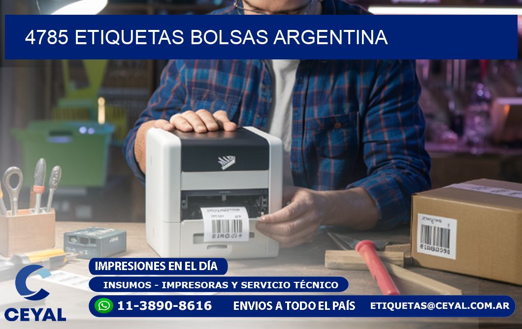 4785 ETIQUETAS BOLSAS ARGENTINA