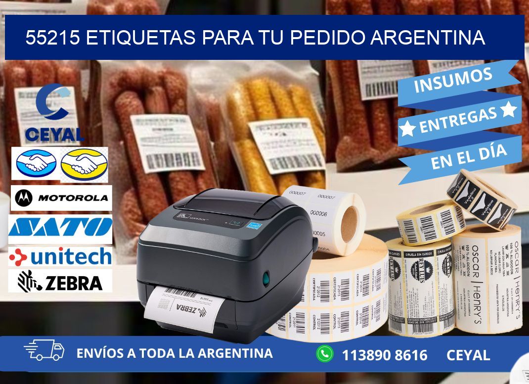 55215 ETIQUETAS PARA TU PEDIDO ARGENTINA