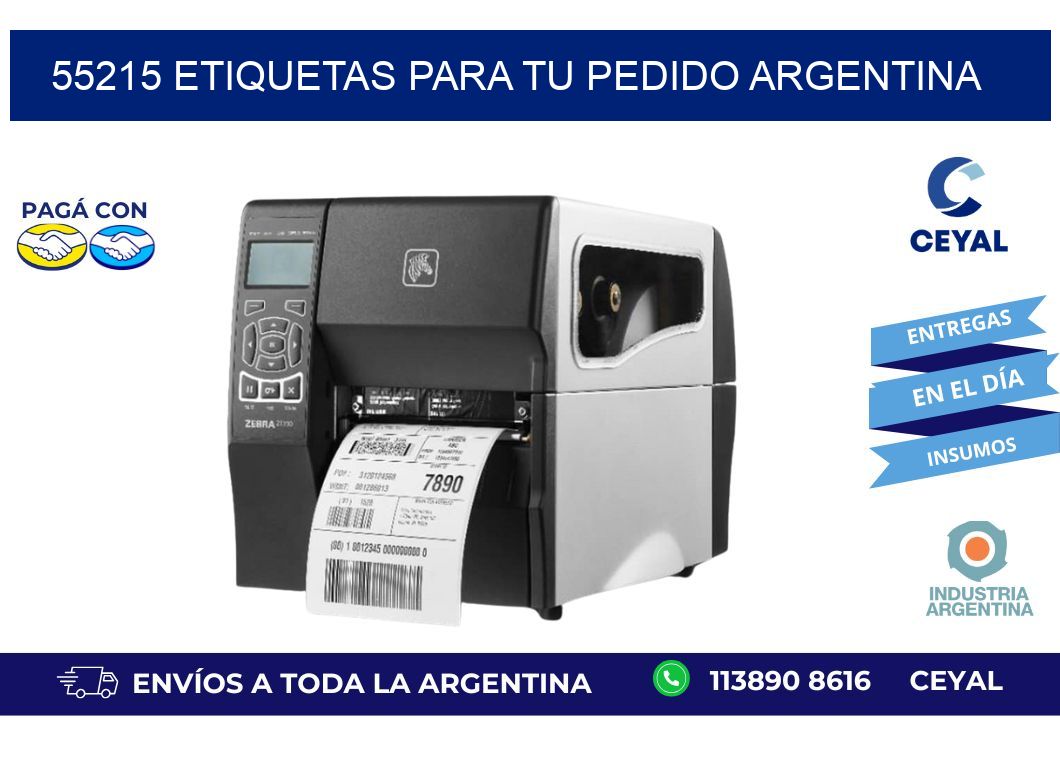 55215 ETIQUETAS PARA TU PEDIDO ARGENTINA