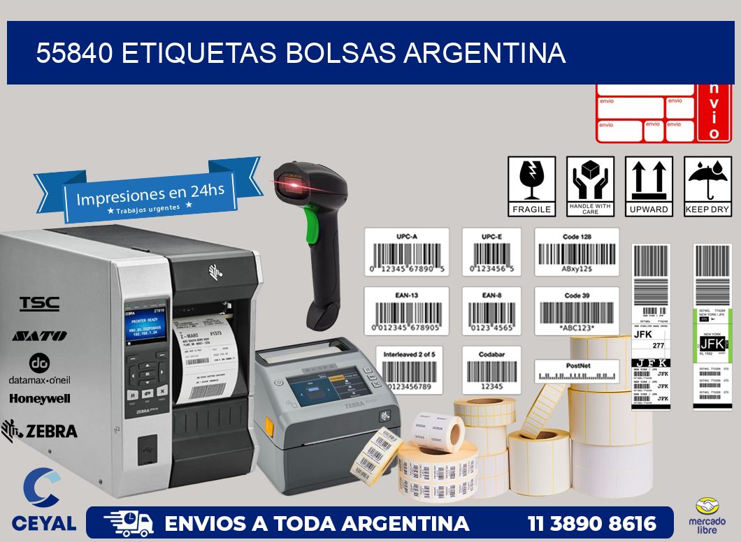 55840 ETIQUETAS BOLSAS ARGENTINA