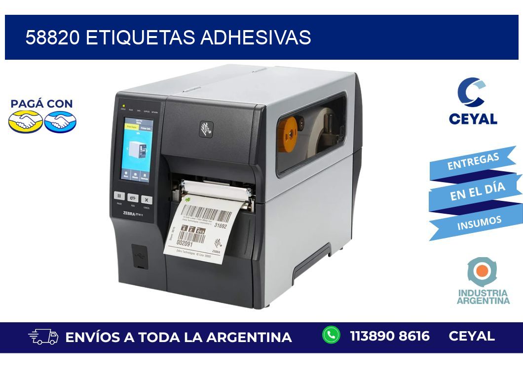 58820 ETIQUETAS ADHESIVAS