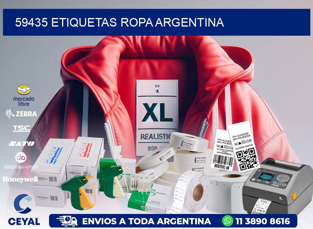 59435 ETIQUETAS ROPA ARGENTINA