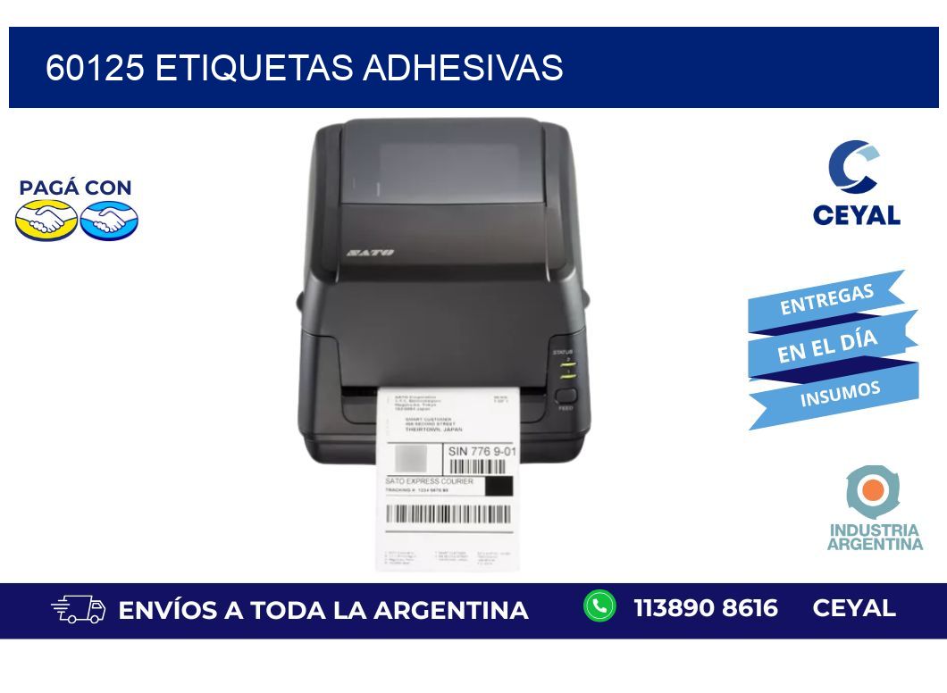 60125 ETIQUETAS ADHESIVAS