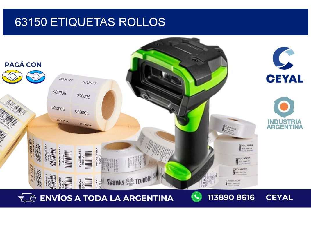 63150 ETIQUETAS ROLLOS