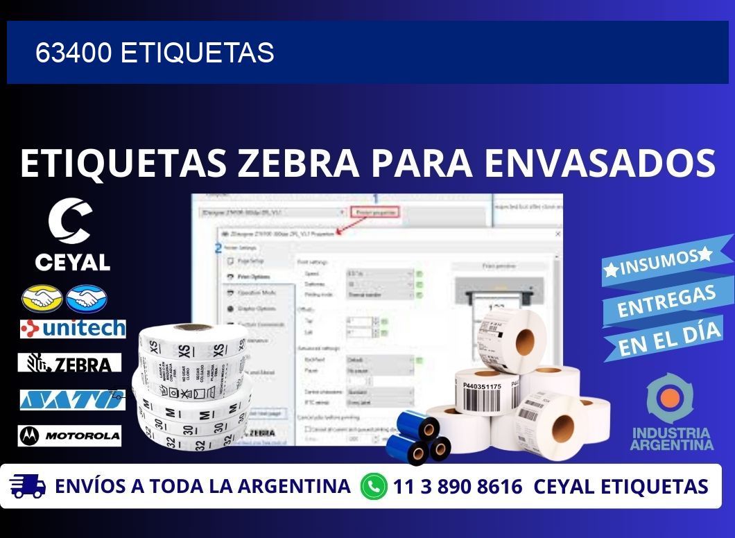 63400 ETIQUETAS