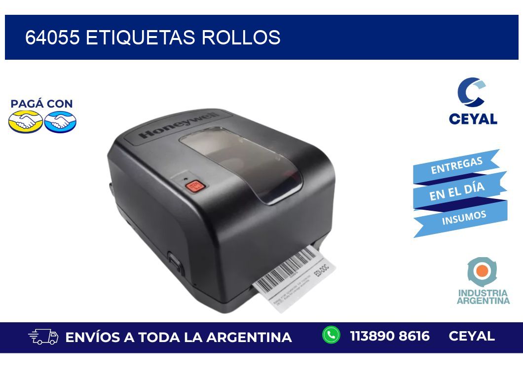 64055 ETIQUETAS ROLLOS