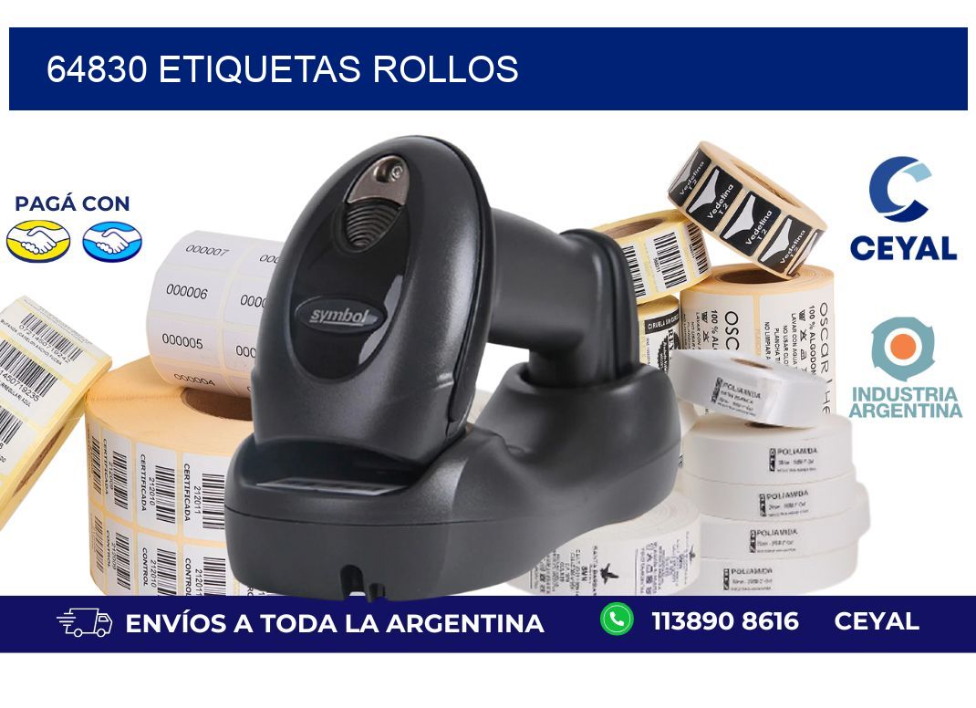 64830 ETIQUETAS ROLLOS