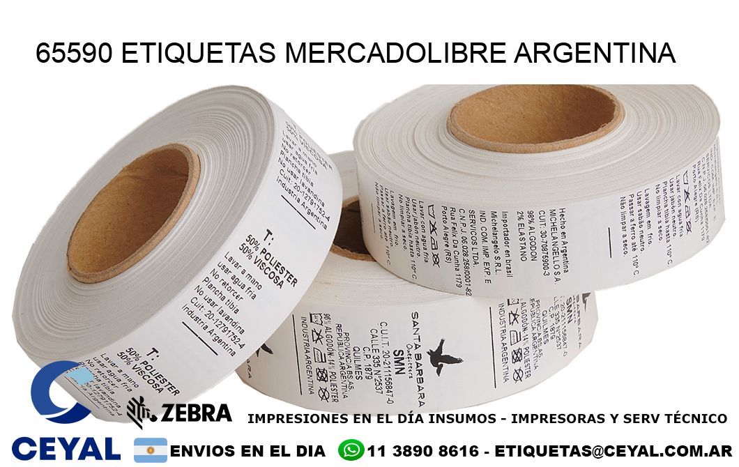 65590 ETIQUETAS MERCADOLIBRE ARGENTINA