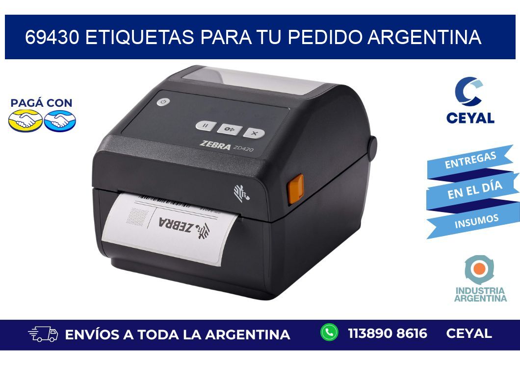 69430 ETIQUETAS PARA TU PEDIDO ARGENTINA