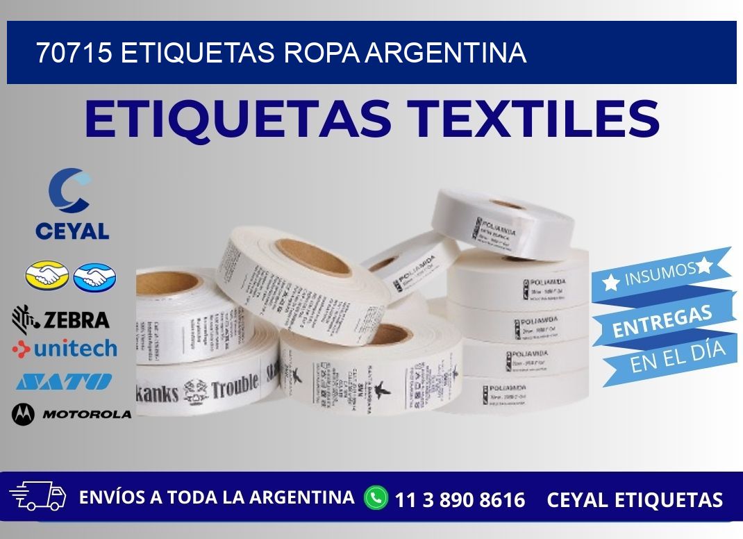 70715 ETIQUETAS ROPA ARGENTINA