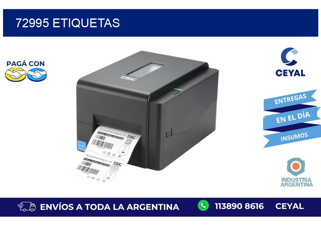 72995 ETIQUETAS