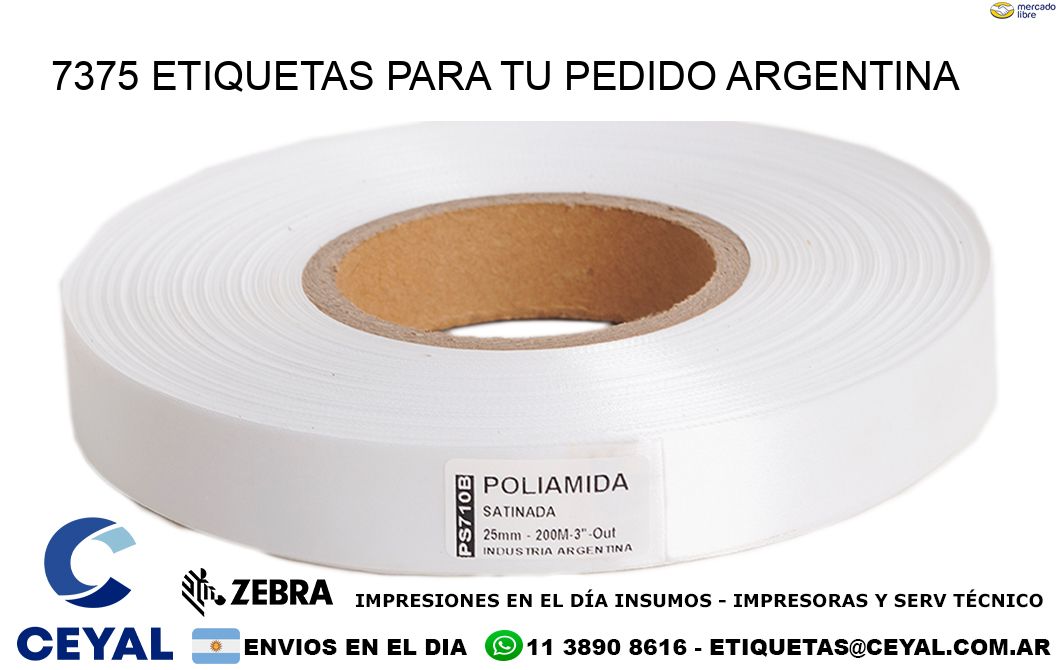 7375 ETIQUETAS PARA TU PEDIDO ARGENTINA