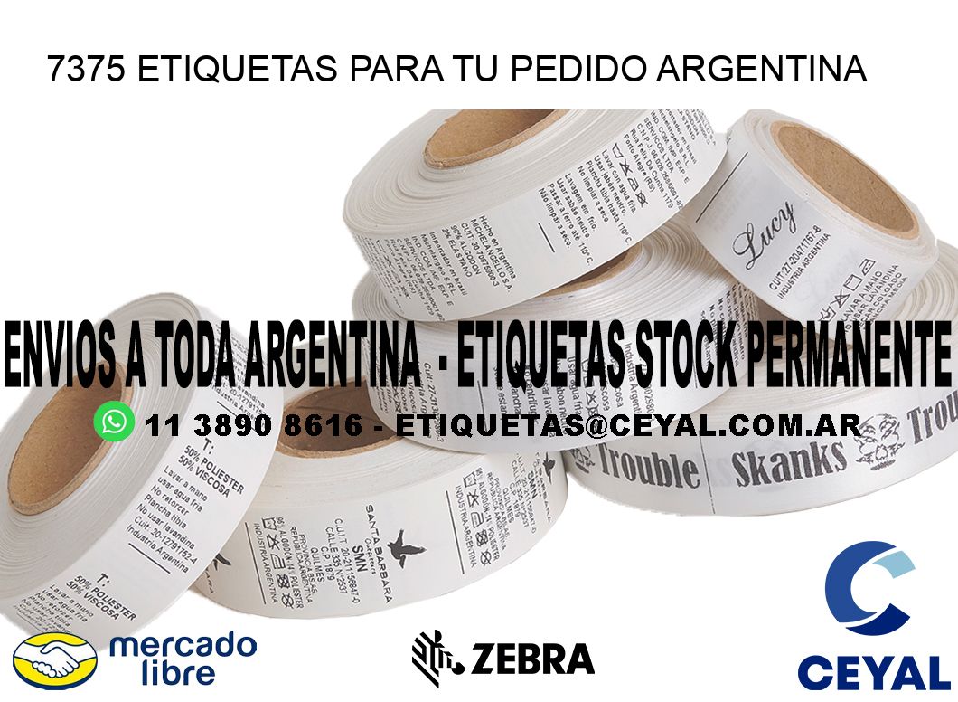 7375 ETIQUETAS PARA TU PEDIDO ARGENTINA