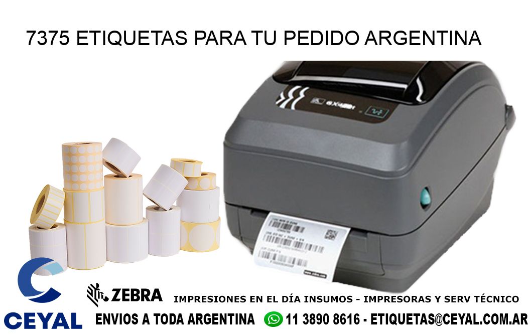7375 ETIQUETAS PARA TU PEDIDO ARGENTINA