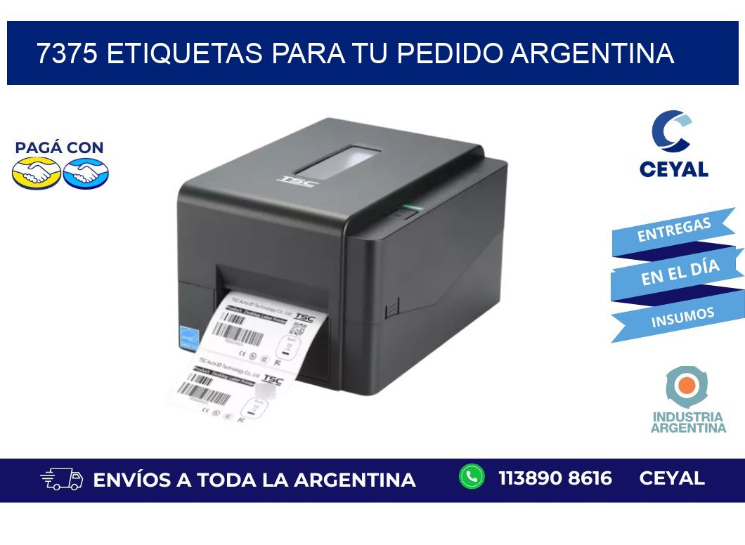 7375 ETIQUETAS PARA TU PEDIDO ARGENTINA