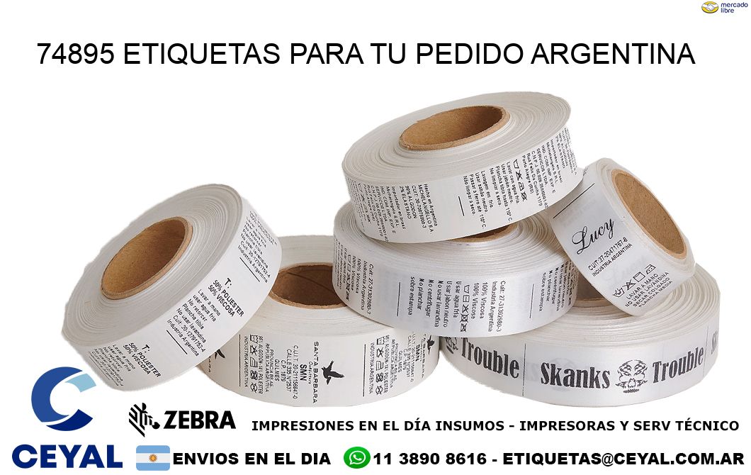 74895 ETIQUETAS PARA TU PEDIDO ARGENTINA