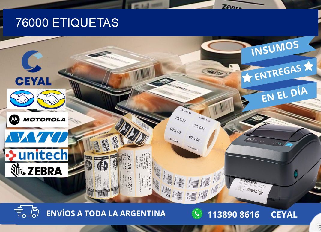 76000 ETIQUETAS