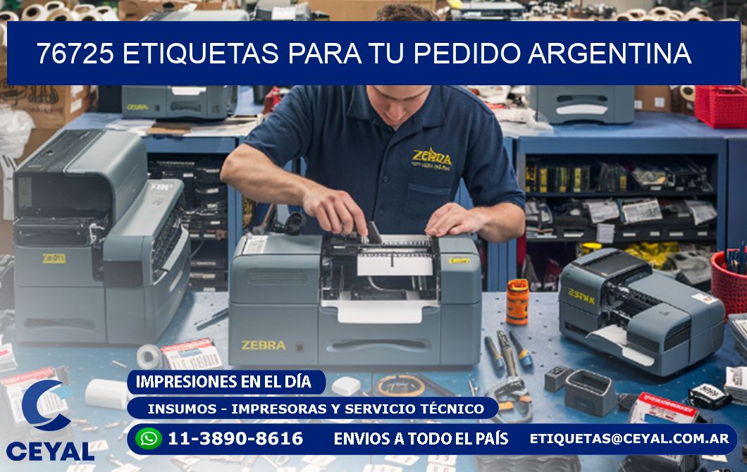76725 ETIQUETAS PARA TU PEDIDO ARGENTINA