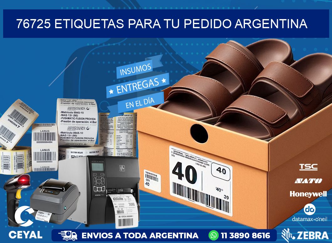 76725 ETIQUETAS PARA TU PEDIDO ARGENTINA