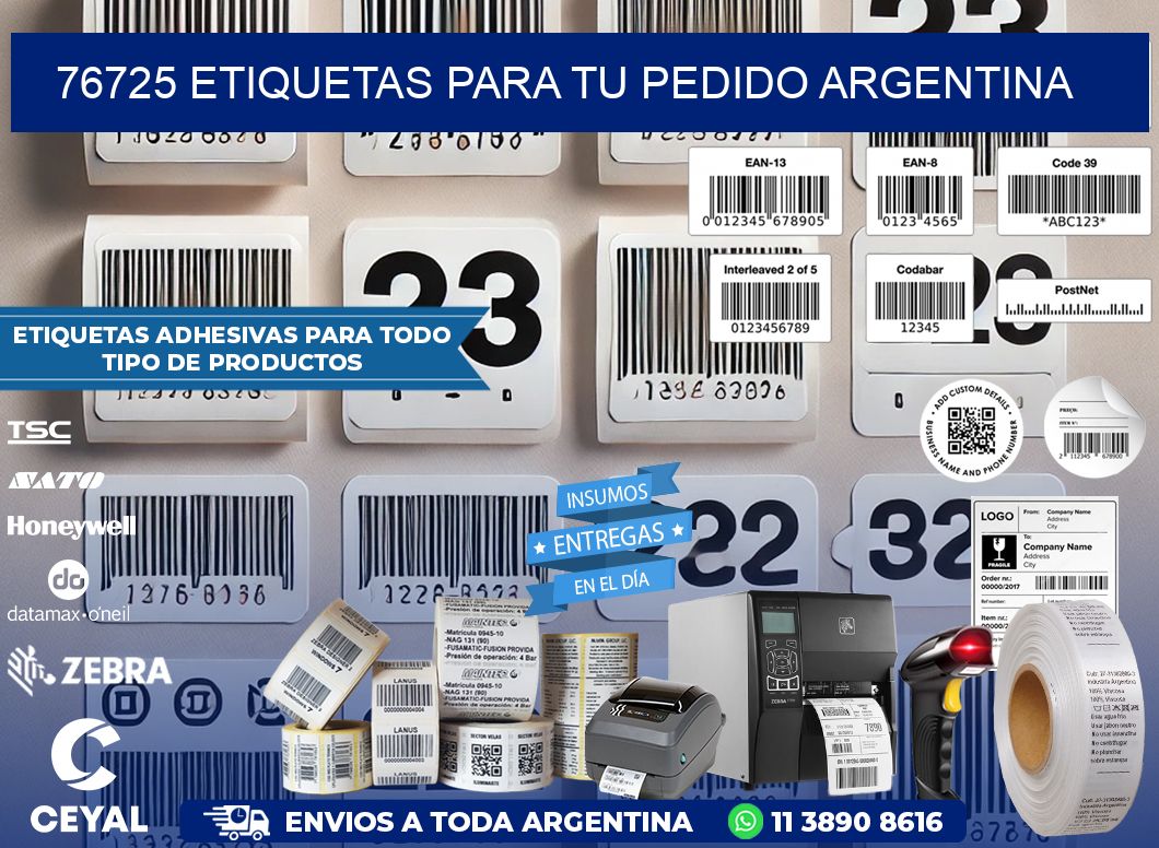 76725 ETIQUETAS PARA TU PEDIDO ARGENTINA