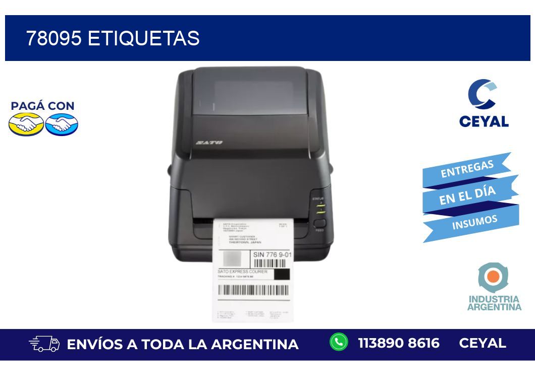 78095 ETIQUETAS