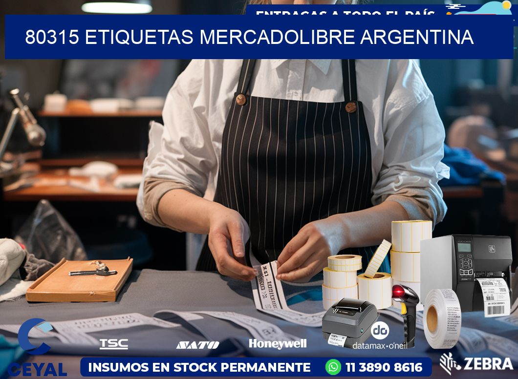 80315 ETIQUETAS MERCADOLIBRE ARGENTINA