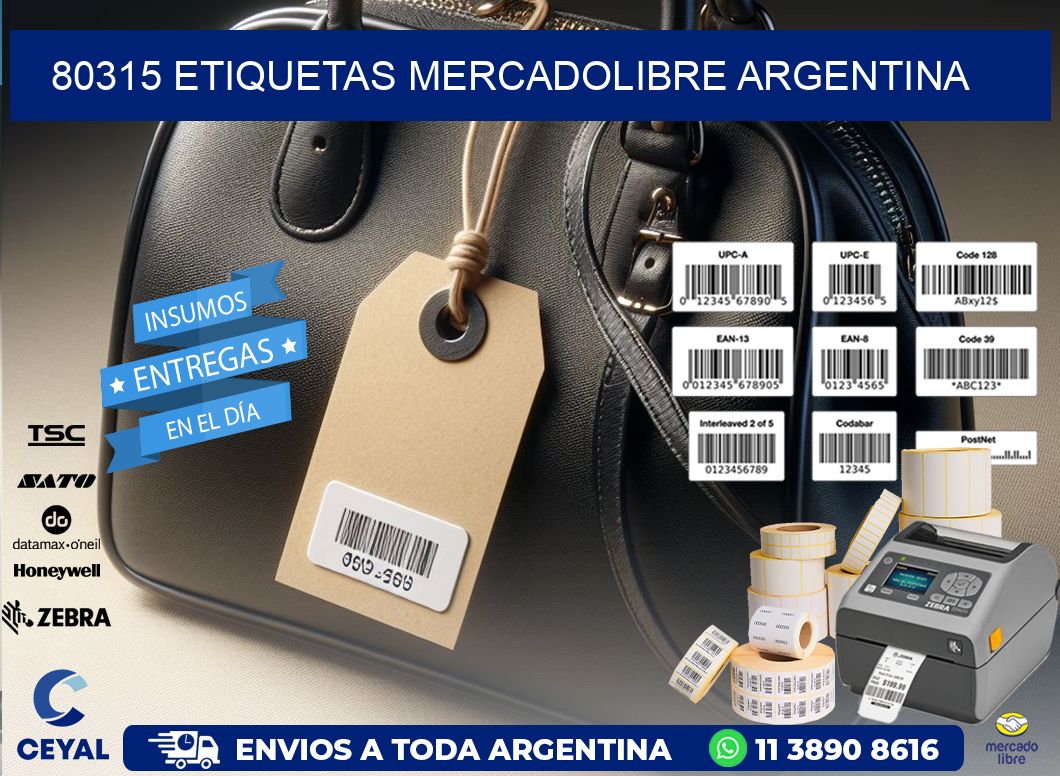 80315 ETIQUETAS MERCADOLIBRE ARGENTINA