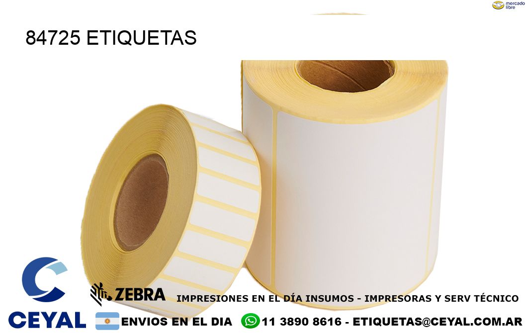 84725 ETIQUETAS